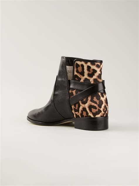 michael kors salem leopard booties